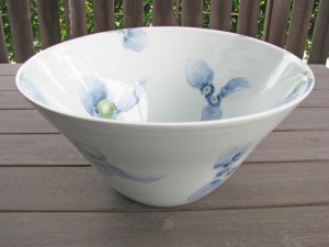 梅乃瀬窯 柿柄の手洗い鉢