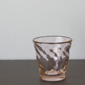 桜色十一方流れ酒器(海馬 ガラス工房)