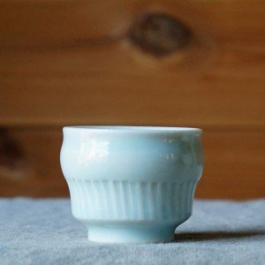ヒマラヤブルーのお猪口(榧陶房)