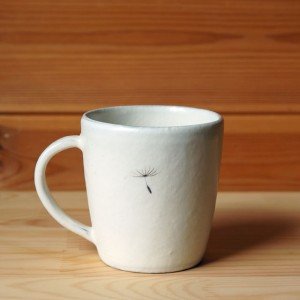 マグカップ タンポポ綿毛柄(清水なつ子)