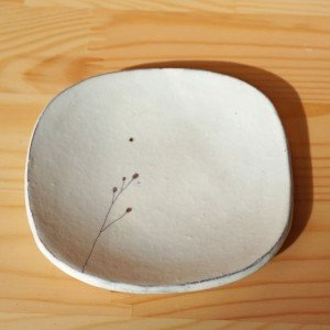 豆皿 ワレモコウ柄(清水なつ子)